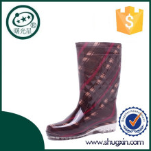 botas de lluvia bota de jardín mitad mujeres zapatos de lluvia plana